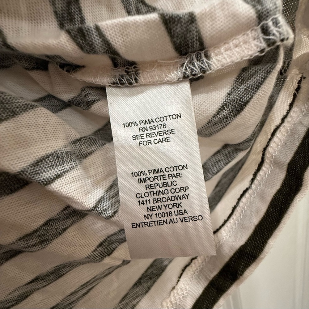 INDUSTRY Striped Ruffle Sleeve Top - Picture 5 of 7